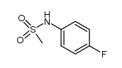 N‐(4‐fluorophenyl)methanesulfonamide结构式