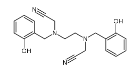 N,N'-di(2-hydroxybenzyl)ethylenediamine-N,N'-diacetonitrile Structure