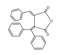 (E)-benzylidene(diphenylmethylene)succinic anhydride Structure