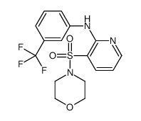 4-((2-((3-(Trifluoromethyl)phenyl)amino)-3-pyridinyl)sulfonyl]morpholine结构式