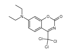 7-(diethylamino)-4-(trichloromethyl)-2H-benzo[e][1,3]oxazin-2-one结构式