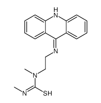 1-[2-(acridin-9-ylamino)ethyl]-1,3-dimethylthiourea结构式