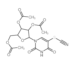 Uridine,5-thiocyanato-, 2',3',5'-triacetate (9CI) Structure