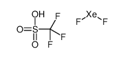 difluoroxenon,trifluoromethanesulfonic acid Structure