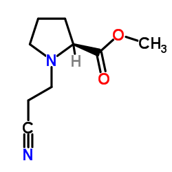 Methyl 1-(2-cyanoethyl)-L-prolinate Structure