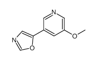 5-(5-methoxypyridin-3-yl)-1,3-oxazole Structure