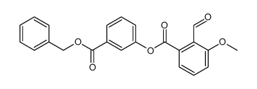 3-((benzyloxy)carbonyl)phenyl 2-formyl-3-methoxybenzoate Structure