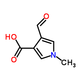 4-Formyl-1-methyl-1H-pyrrole-3-carboxylic acid结构式