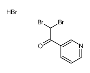 2,2-dibromo-1-pyridin-3-ylethanone,hydrobromide Structure