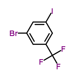 1-Bromo-3-iodo-5-trifluoromethyl-benzene structure