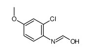 N-(2-chloro-4-methoxyphenyl)formamide结构式