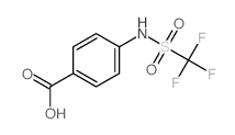 4-(trifluoromethylsulfonylamino)benzoic acid结构式