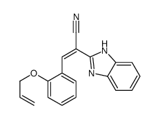 (Z)-2-(1H-benzimidazol-2-yl)-3-(2-prop-2-enoxyphenyl)prop-2-enenitrile结构式