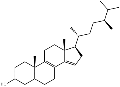 5ξ-Ergosta-8,14-dien-3-ol结构式