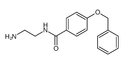 N-(2-aminoethyl)-4-phenylmethoxybenzamide结构式