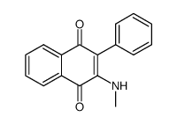 2-methylamino-3-phenyl-1,4-naphthoquinone结构式