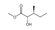 methyl (2S,3S)-2-hydroxy-3-methylpentanoate结构式