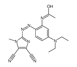 N-[2-[(4,5-Dicyano-1-methyl-1H-imidazol-2-yl)azo]-5-(diethylamino)phenyl]acetamide picture