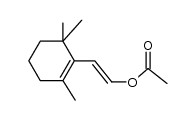 1-acetoxy-2-(2,6,6-trimethyl-1-cyclohexen-1-yl)-ethene Structure