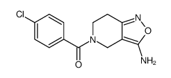 (3-amino-6,7-dihydro-4H-[1,2]oxazolo[4,3-c]pyridin-5-yl)-(4-chlorophenyl)methanone Structure