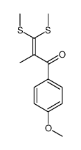 1-(4-methoxyphenyl)-2-methyl-3,3-bis(methylsulfanyl)prop-2-en-1-one Structure