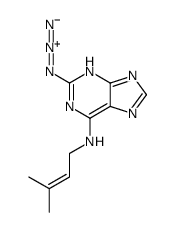 2-azido-N-(3-methylbut-2-enyl)-7H-purin-6-amine Structure