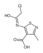 5-[(2-chloroacetyl)amino]-3-methyl-1,2-thiazole-4-carboxylic acid结构式