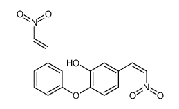 5-(2-nitroethenyl)-2-[3-(2-nitroethenyl)phenoxy]phenol结构式