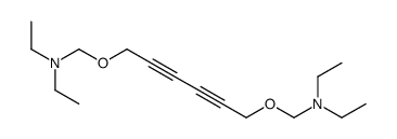 N-[6-(diethylaminomethoxy)hexa-2,4-diynoxymethyl]-N-ethylethanamine Structure