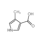 4-Methyl-3-pyrrolecarboxylic acid structure