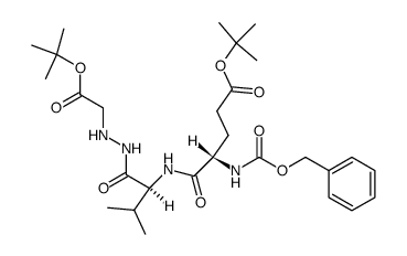 Cbz-Glu(O-t-Bu)-Val-NHNHCH2COO-t-Bu Structure