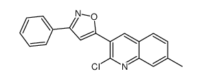 5-(2-chloro-7-methylquinolin-3-yl)-3-phenyl-1,2-oxazole Structure