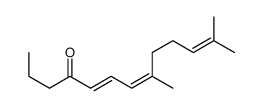 8,12-dimethyltrideca-5,7,11-trien-4-one Structure