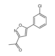 1-[5-(3-chlorophenyl)-1,2-oxazol-3-yl]ethanone结构式