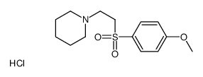 1-[2-(4-methoxyphenyl)sulfonylethyl]piperidine,hydrochloride结构式