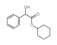 Benzeneacetic acid, a-hydroxy-, cyclohexyl ester Structure