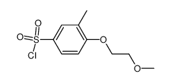 4-(2-methoxy-ethoxy)-3-methyl-benzenesulfonyl chloride结构式