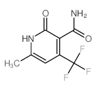 6-methyl-2-oxo-4-(trifluoromethyl)-1H-pyridine-3-carboxamide结构式