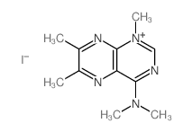 N,N,1,6,7-pentamethyl-2H-pteridin-4-amine Structure