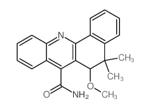 6-methoxy-5,5-dimethyl-6H-benzo[c]acridine-7-carboxamide Structure