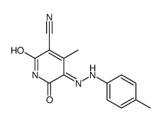 1,2-二氢-6-羟基-4-甲基-5-[(4-甲基苯基)偶氮]-2-氧-3-吡啶腈结构式