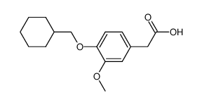 2-(4-(cyclohexylmethoxy)-3-methoxyphenyl)acetic acid Structure