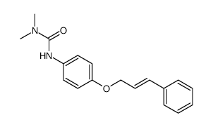 1,1-dimethyl-3-[4-(3-phenylprop-2-enoxy)phenyl]urea结构式