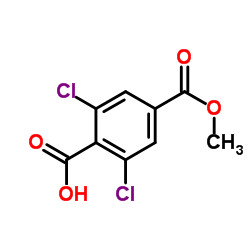 2,6-Dichloro-4-(methoxycarbonyl)benzoic acid Structure