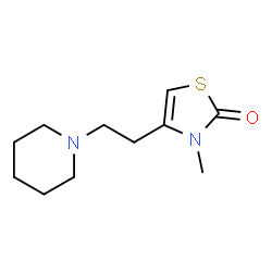 2(3H)-Thiazolone,3-methyl-4-[2-(1-piperidinyl)ethyl]-(9CI) Structure