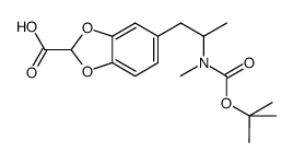 5-[2-(tert-butoxycarbonyl-methyl-amino)-propyl]-benzo[1,3]dioxole-2-carboxylic acid结构式