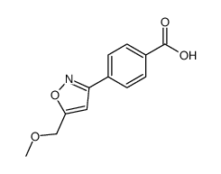 4-[5-(methoxymethyl)-1,2-oxazol-3-yl]benzoic acid结构式