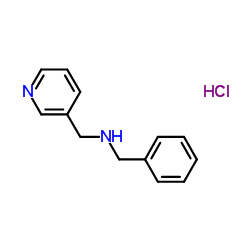 1-Phenyl-N-(3-pyridinylmethyl)methanamine hydrochloride (1:1) Structure