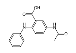 4-acetamidodiphenylamine-2-carboxylic acid结构式