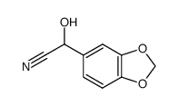 α-hydroxy-3,4-(methylenedioxy)benzeneacetonitrile结构式